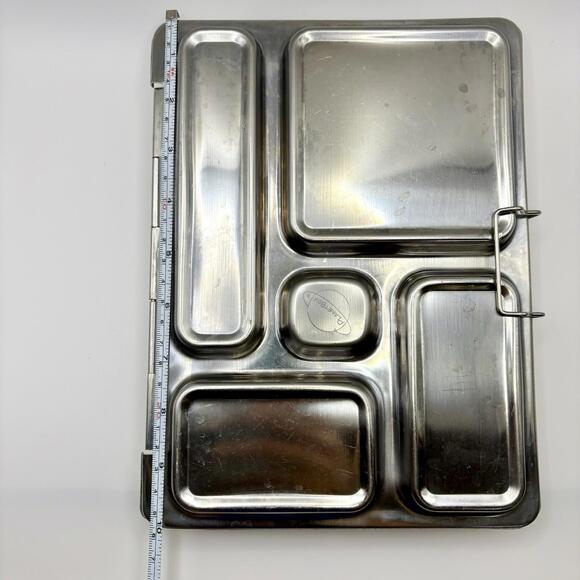 PlanetBox Rover Stainless Steel Metal 5 Compartment Bento Lunch Box 7.5 X 10” - Picture 5 of 5